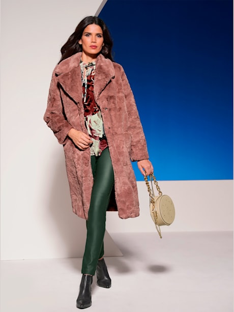 Manteau en teddy ultra-doux