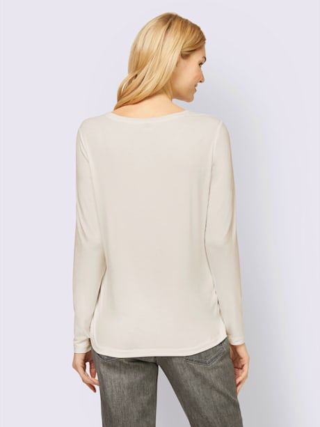T-shirt plus long au dos