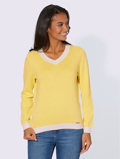 Pull à manches longues 100% coton pima