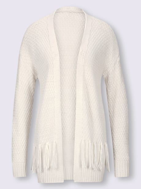 Veste en tricot franges tendance