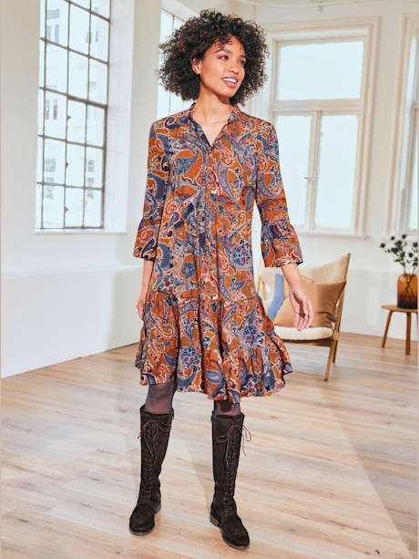 Robe imprimée motif paisley