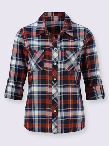 Chemisier en flanelle pur coton