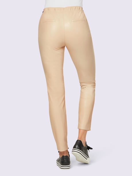 Pantalon en imitation cuir toucher doux