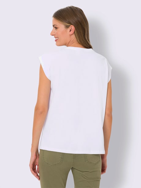 T-shirt superbe broderie florale