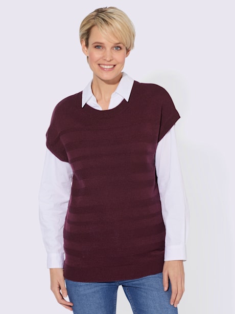 Débardeur en tricot mancherons