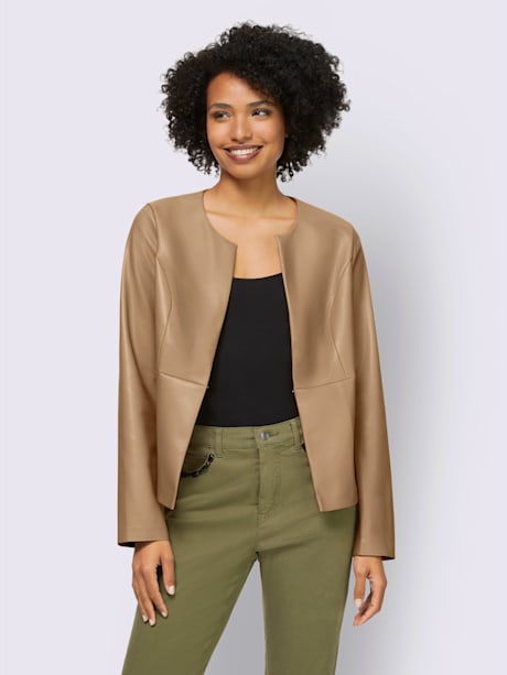 Blazer en imitation cuir imitation cuir