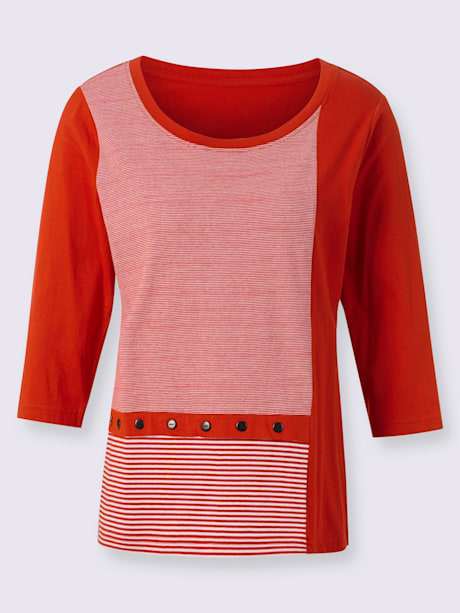 T-shirt à manches 3/4 50% coton