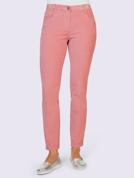 Pantalon en velours ceinture élastique côtés et dos