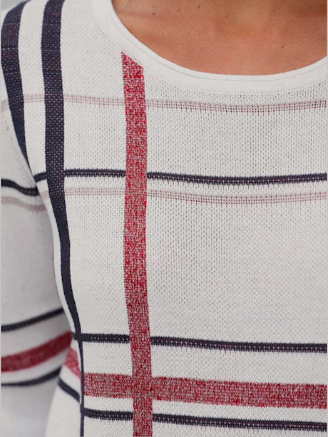 Pull fil argenté brillant couleur argenté