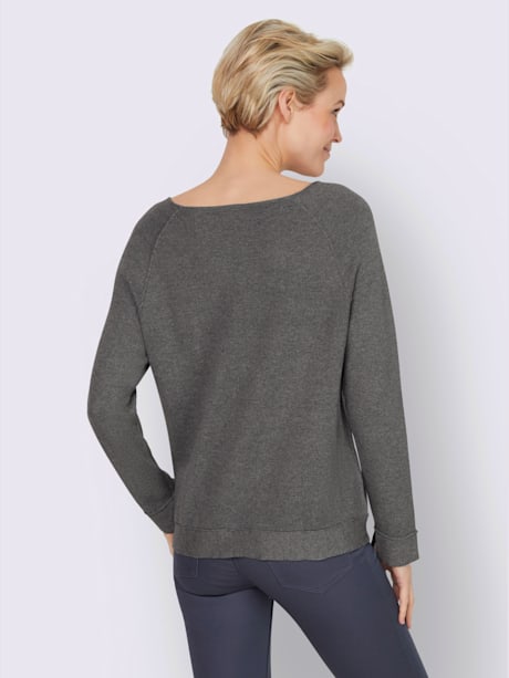 Pull lien à nouer à l'ourlet