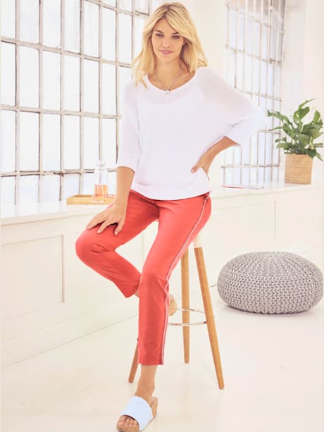 Pantalon de jogging aspect plissé tendance