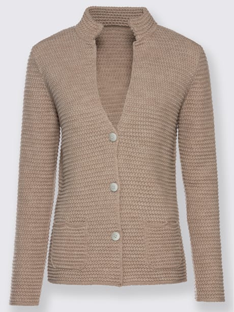 Veste en tricot laine mérinos de qualité