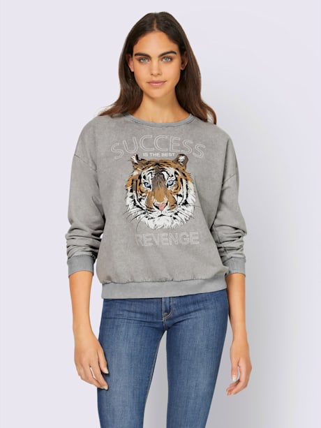 Sweat-shirt imprimé animal