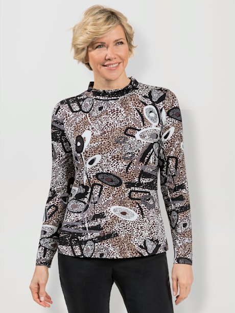 T-shirt à col montant viscose
