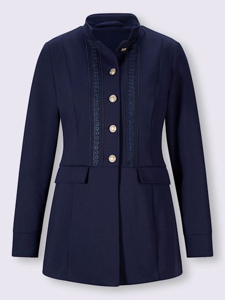 Blazer en jersey jolie coupe longue moderne
