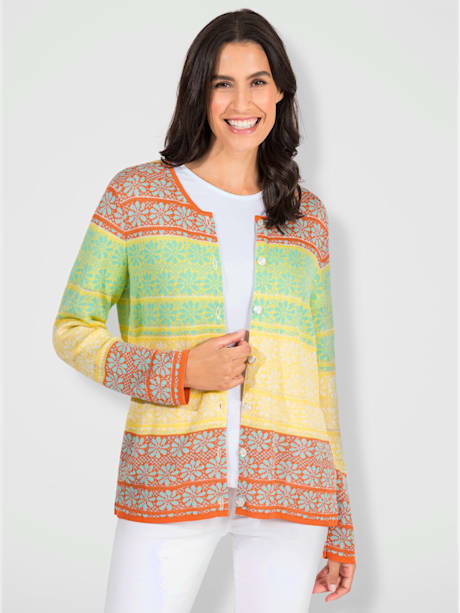 Veste en tricot jacquard tricot jacquard de qualité
