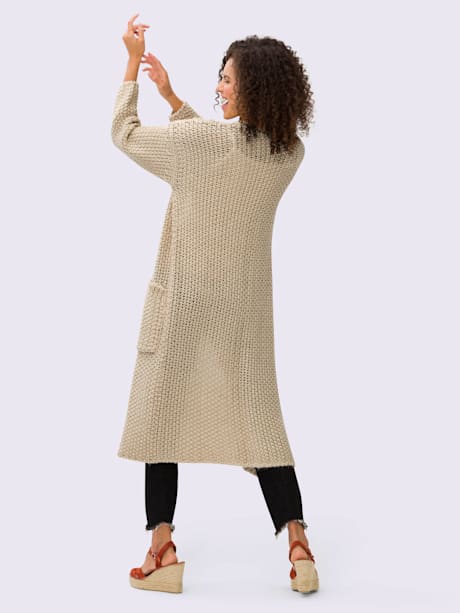 Manteau en tricot tendance : pas de fermeture