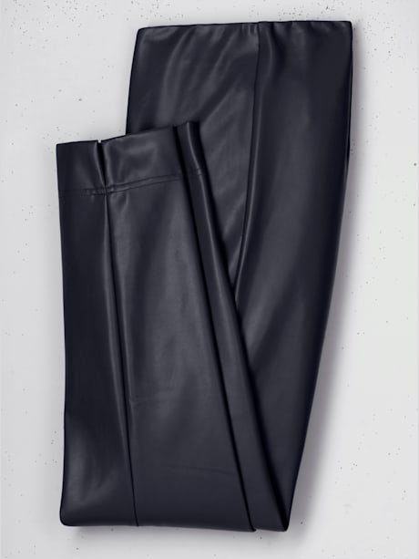 Pantalon en synthétique imitation cuir souple