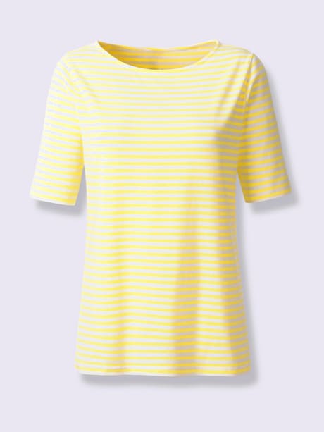 T-shirt séduisant motif à rayures