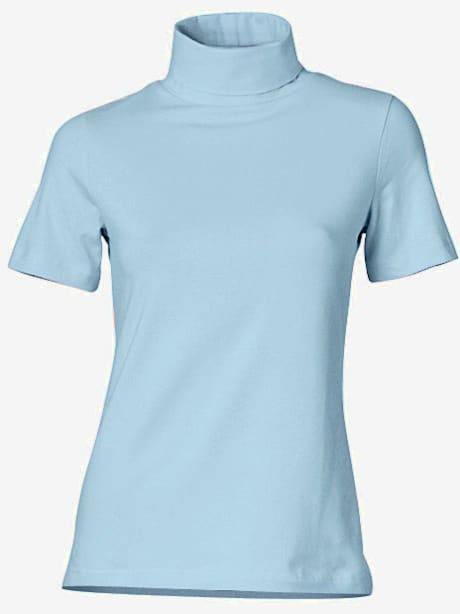 T-shirt col roulé basique facile à associer avec joli col roulé