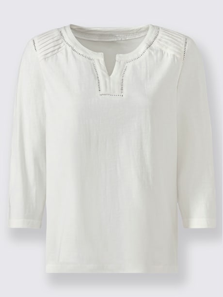 T-shirt à manches 3/4 avec dentelle