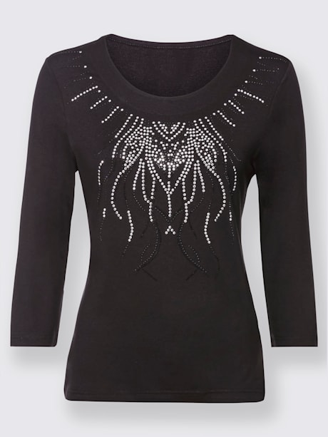 T-shirt à manches 3/4 viscose