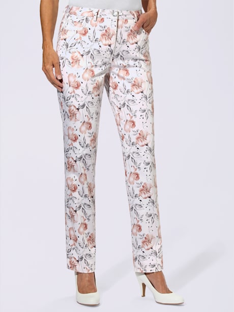Pantalon motif floral