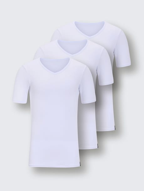 T-shirt côtes fines et doubles