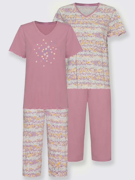 Pyjamas courts jersey fin