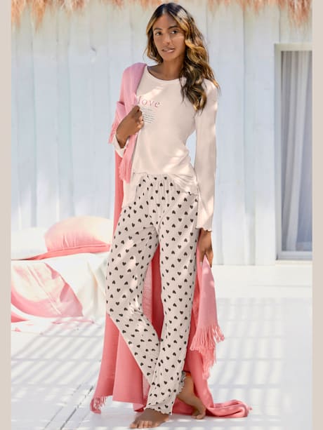 Pyjama en deux parties, imprimé devant