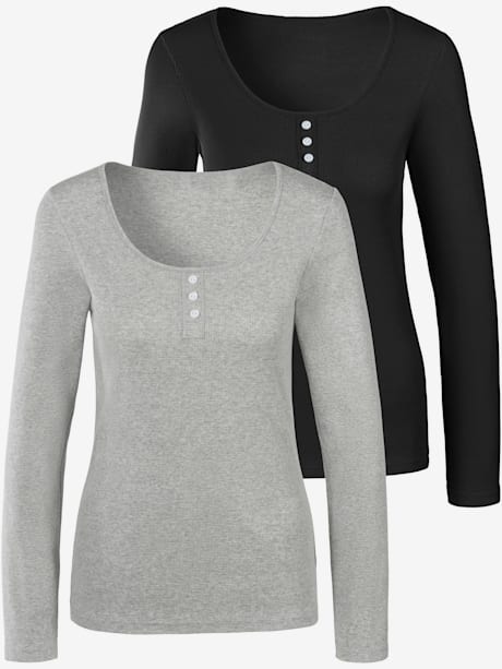 Lot de 2 t-shirts à manches longues bench