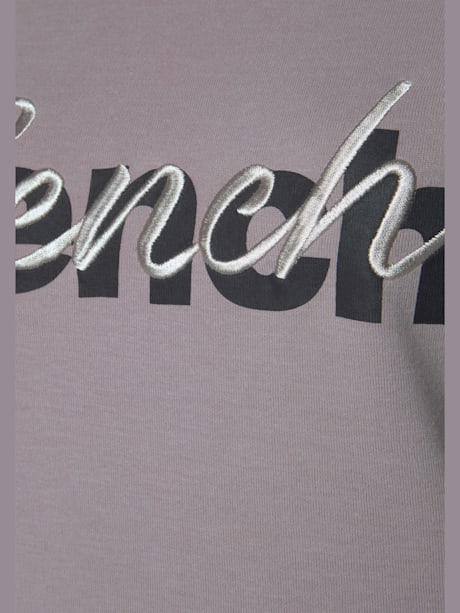 Sweatshirt basique avec logo imprimé et broderie