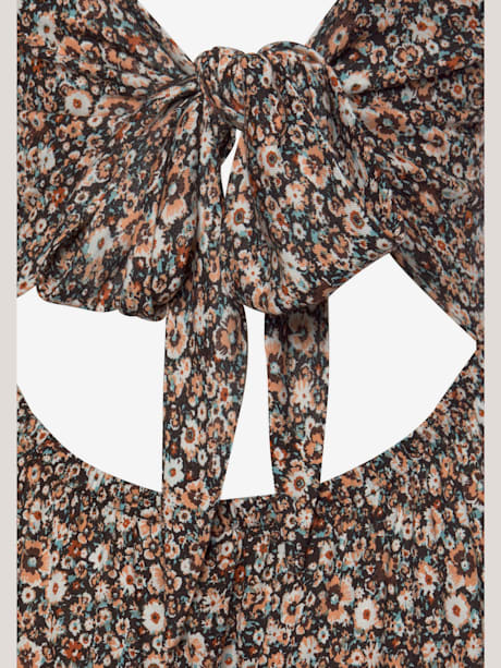 Robe mi-longue larges bretelles