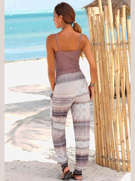 Pantalon de plage pantalon en tissu imprimé pour l'été
