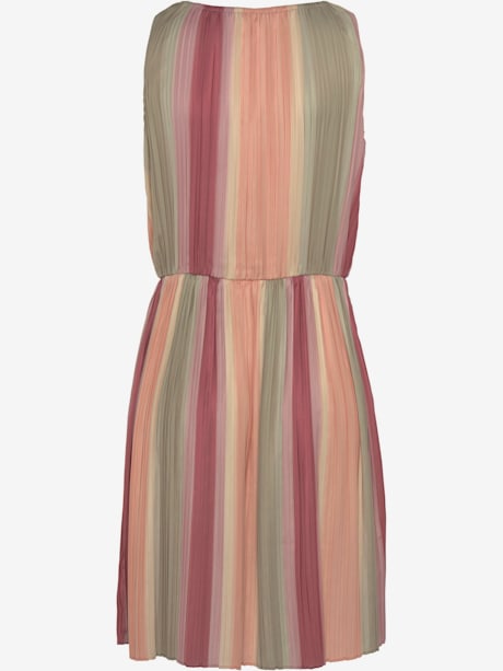 Robe plissée encolure ronde