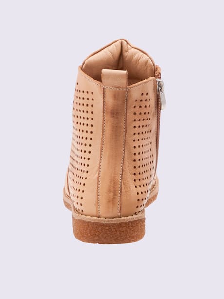 Bottines à lacets cuir nappa de vache