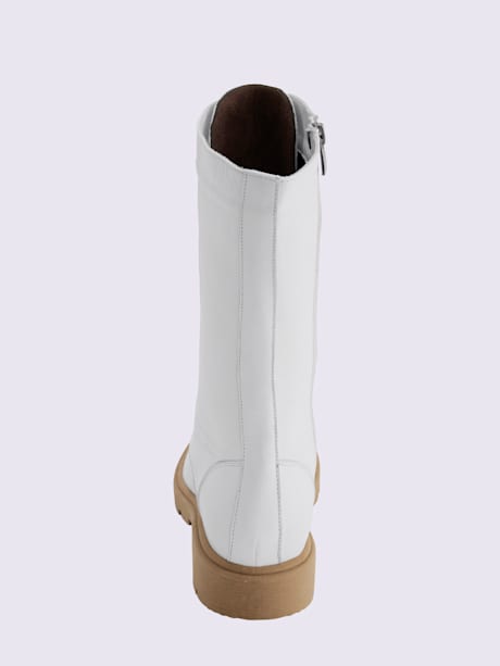 Bottes à lacets cuir nappa de vache
