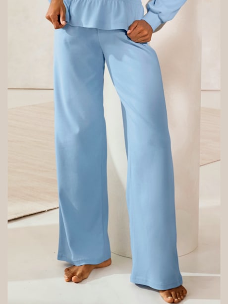 Pantalon molletonné pantalon large avec ceinture élastique et jambes larges