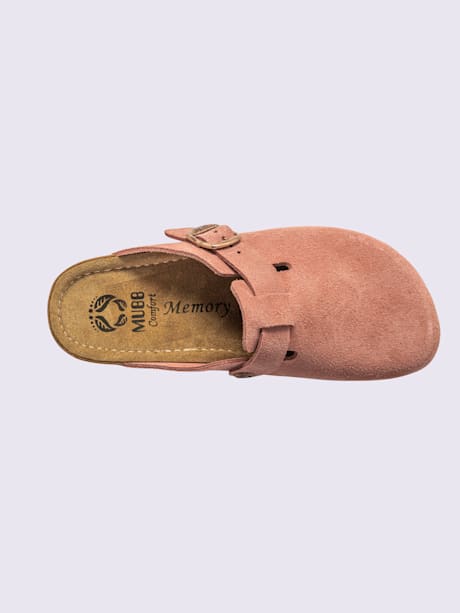 Chaussons voûte plantaire à mémoire de forme en cuir