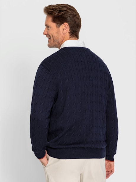 Pull en tricot motif tricoté délicat
