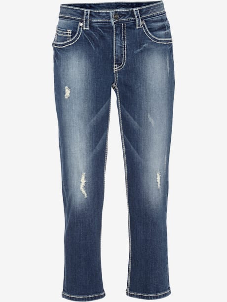 Corsaire en jean coupe skinny