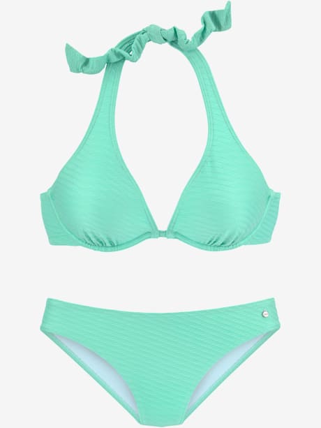 Maillot de bain à armatures matière structurée tendance