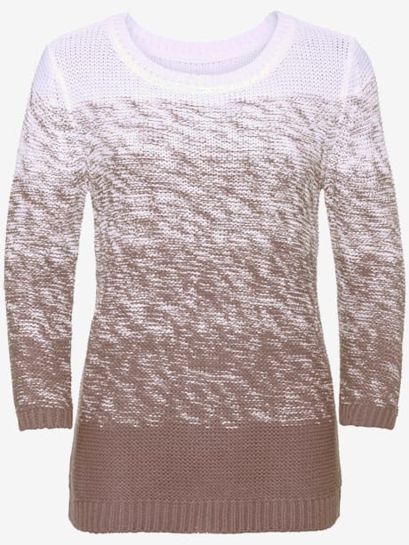Pull en maille fine manches 3/4