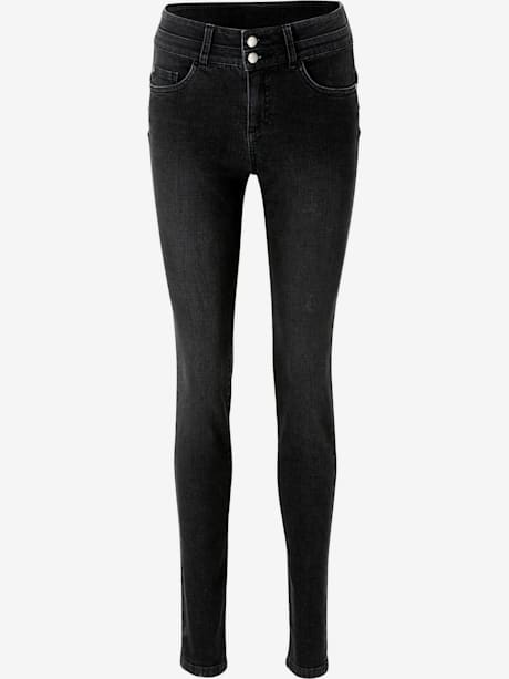 Jeans effet ventre plat coupe skinny