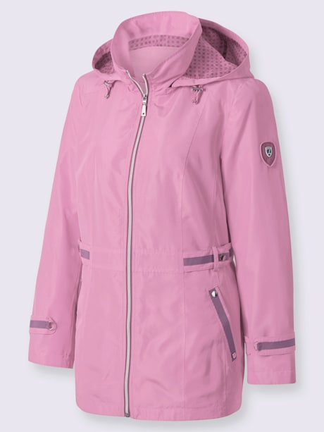 Veste capuche amovible grâce à une glissière