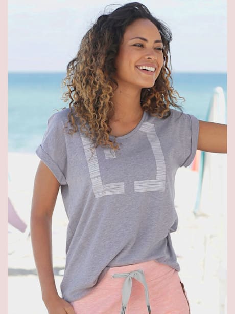 T-shirt à manches courtes encolure ronde