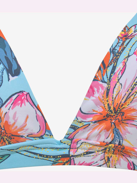 Haut de bikini triangle design floral