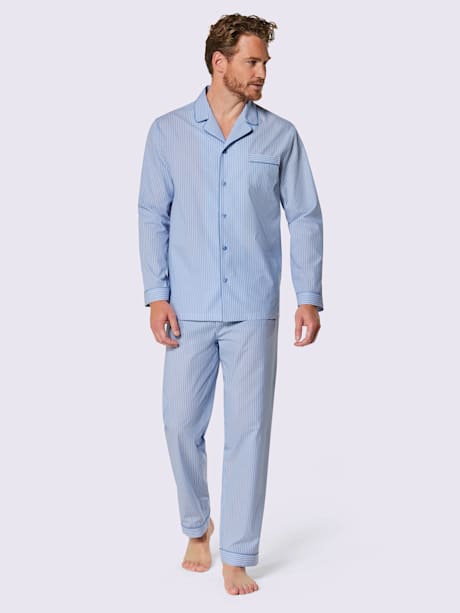 Pyjama disponible en finette grattée chaude et en popeline légère