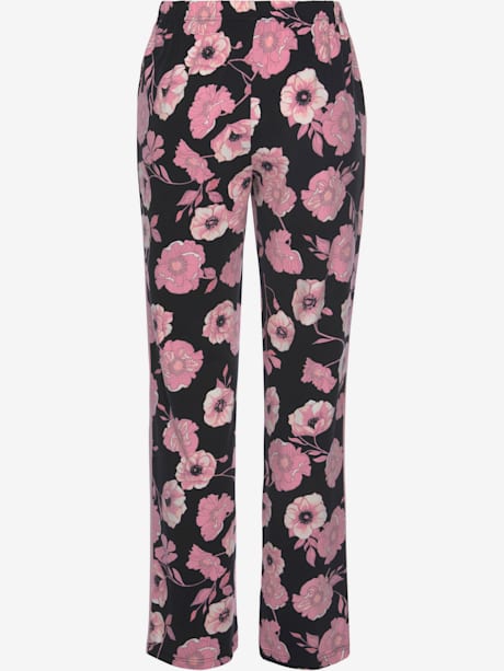 Pantalon de nuit pantalon de pyjama long avec rayures contrastées latérales