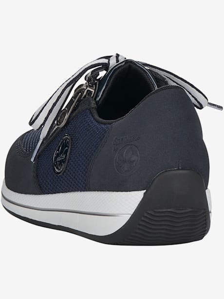 Sneakers compensées laçage et glissière